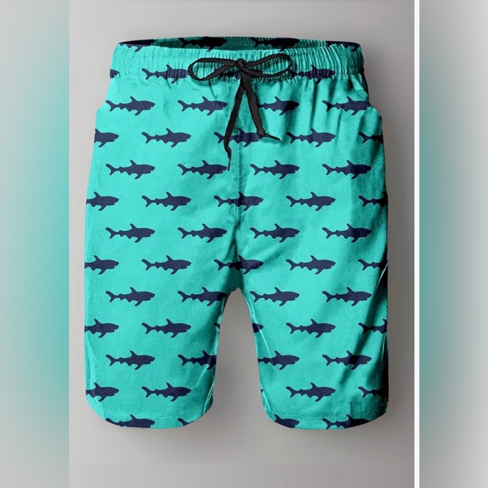 FT FENTENG Mens Swim Trunks Quick Dry Board Shorts with Mesh Lining NWT XXL